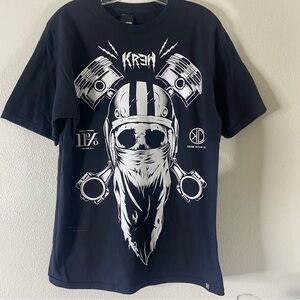 KR3W Black Graphic T-Shirt